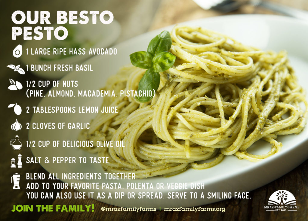 Our Besto Pesto recipe card
